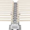 Pull Out Pants Hanger Bar, 22 Arms Steel Pull Out Pants Rack Durable Space Saving Trousers Rack 23.4X18x5.7Inch Clothes Organizers for Closet for Space Saving and Storage