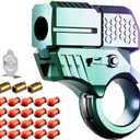 Adult Fidget Toys for Stress Relief EDC Alloy Finger Toy Pistol Decompression Launcher Model Ring for Anxiety Gift(Style-A)