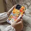Esdot for iPhone 15 Pro Case Cute - Wireless Charging - Preppy Floral