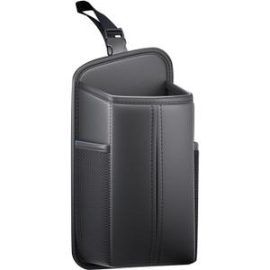 Backseat Organizer, Front Seat Storage Bag, PU Leather Napkin Holder, Multifunctional Pouch with Clip Installation, Elegant Scratch Resistant Design, Compact Utility Case, Organizer for Phones Wallets