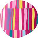 Ottle Cove Cruiser Stainless Steel Water Bottle - 24 oz Insulated Flask with Leak Proof Lid BPA-Free - Reusable Gym Water Bottle for Travel, Camping & Sports - Candy Stripes Allover