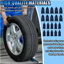 4 x 20PCS Car Tire Repair Screw Nails, Self-Service Rubber Screws with Screwdriver for Car, Motorcycle, ATV, Truck (Blue)