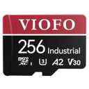 VIOFO 256GB Industrial Grade microSD Card, U3 A2 V30 High Speed Memory Card with Adapter, Support Ultra HD 4K Video Recording