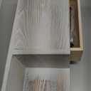 Sumnacon Wood Toilet Paper Holder - Rustic Toilet Paper Holder Wall Mount - Vintage Toilet Paper Holder with Shelf for Bathroom, Kitchen Decor, Whitewash