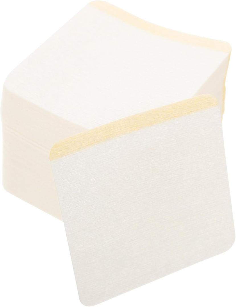 GLEAVI 100Pcs Disposable Self-Adhesive Belly Button Patches, Non-Woven Fabric Breathable Blank Patches for Family Use, Easy to Store and Apply