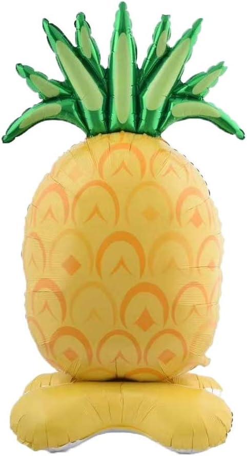 1PC Large Standing Pineapple Aluminum Foil Balloon for Vibrant Summer Party Decor, Tropical Birthday Celebration Decoration Aloha party (gold)