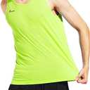 Men's Running Tank Top Ultra Lightweight Marathon Singlet Shirts Dry Fit Workout Sleeveless T-Shirt (Large)