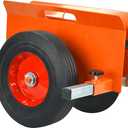 Heavy Duty Panel Dolly 1100LBS Capacity Door Cart with 10" Solid Rubber Wheels,Adjustable Clamp Panel Cart with Handle, All Terrain Slab Dolly for Drywall Sheet Heavy Material-Orange