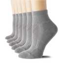 CS CELERSPORT 6 Pairs Women's Running Ankle Socks Athletic Sport Socks Cushioned S