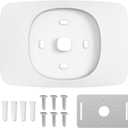 AUURIO Thermostat Wall Plate Compatible with 2025 ecobee Smart Thermostat Essential Trim Kit Increased Decorative Coverage Stylish Programmable WiFi Thermostat Accessory Trim Plate Easy Installation