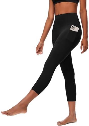 FULLSOFT Capri Leggings with Pockets High Waisted Capri Leggings for Women Workout Yoga Pants Capris, No Size FULLSOFT Capri Leggings with Pockets High Waisted Capri Leggings for Women Workout Yoga Pants Capris, No Size