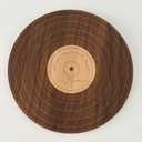 MILLCLOUD Wooden Record Wall Art 12'' Black Walnut Vinyl Wall Decor | Solid Maple Wood, CNC Groove Detail, Laser-Etched Label, for Living Room Bedroom Office, Unique Music Lover Gift, Anniversary