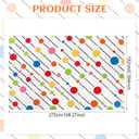 Breling Classroom Rugs Elementary, Polka Dot Classroom Rug 6 x 9 ft