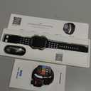 Smart Watches for Men, Military Smart Watch with 100 Days Battery/LED Flashlight, 1.95'' Fitness Watch with Heart Rate/ Sleep Monitor/100+ Sports Mode, 5 ATM Rugged Smartwatch for Android and iPhone (Black)