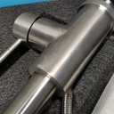 FORIOUS Kitchen Faucets with Pull Down Sprayer, Brushed Nickel, High Arc Single Handle Classic Stainless Steel Sink Faucet 1 or 3 Hole, Suitable for Farmhouse Camper Laundry Rv Bar