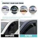 Window Rain Guards Compatible with 2026 2025 Chevy Equinox Accessories Window Visors Vent Wind Deflectors All Weather Sediment Protection(Not fit EV Models)