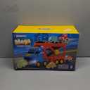 JOVA Extra Large Toy Trucks for Toddlers, 3-Layer City Trucks for Kids, 7-in-1 Big Transport Carrier Truck with Siren & Lights and 6 Toy Cars, Birthday Gifts for Boys