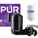 PUR Faucet Mount Water Filtration System, Water Filter for Sink Faucets, FM2000B, Black