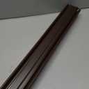 Yaocom 2 Brown 32 Inch Vinyl U-Shape Door Bottom Seal, Slide on Weatherstrip Interior Door Bottom to Block Light and Reduce Noise Fits 32 x 1-3/8 Doors, Fills 1/2 1-1/2 Gaps