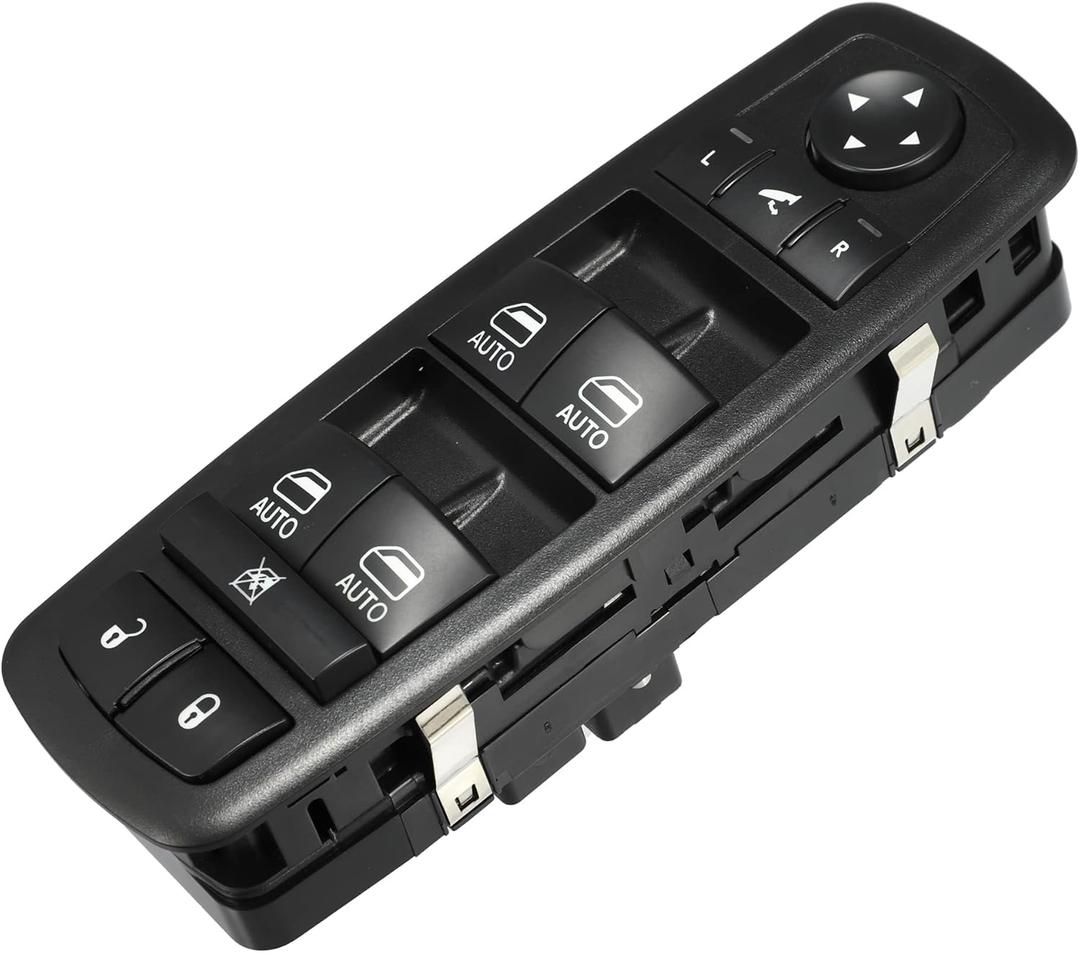 ACROPIX Front Left Driver Side Master Power Window Switch Fit for Chrysler Pacifica Voyager No.68234094AD/68234094AC - Pack of 1 Black