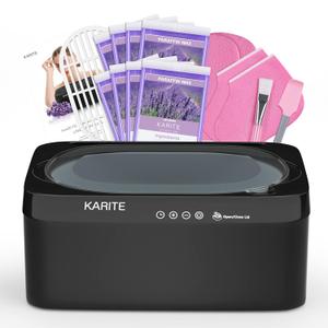 KARITE Paraffin Wax Machine for Hands and Feet with Auto Open Lid, Paraffin Bath,20Min Fast Wax Meltdown, Precision Temperature Control, 4500ml Paraffin Warmer with 8Pack Refills (Black)