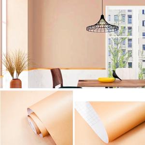11 Yards Solid Color Gold Wallpaper, Peel and Stick Contact Paper, Thickened Textured Waterproof Removable, Colored Wall Paper Self-Adhesive for Bedroom Office Furniture 17.7 x 393.7 Inch