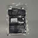 Prasacco Thigh High Compression Socks 20-30 Mmhg Compression Leg Sleeves with Silicone Anti-slip Strap Footless Compression Stockings for Women Sport Running Edema, Black, L