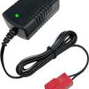 FLHFULIHUA 6V Kids Ride On Car Charger, 7Volt 800MA Battery Charger for BMX X6 Kid TRAX Disney GMC Dinsney Wal-Mart Moto ATV Quad Ride-On Toys Red Square Plug