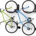 BIKEPAL No Lifting Wall Mount Swivel Bike Rack, Vertical Bike Wall Hangers for Garage Space Saving Bike Storage Solution(2 Pack)