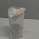 Pandaloo Glass Cups With Lids and Straws -20 Fl Oz- Perfect Size Iced Coffee Cup - Smoothie Cup With Bamboo Lid and On the go Lid (Creamy Mushroom, 1 Count (Pack of 1)