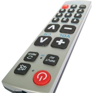 LuckyStar Big Button Universal Remote Control A-TV2, Initial Setting for Lg, Vizio, Sharp, Zenith, Panasonic, Philips, RCA - Put Battery to Work, No Program Needed