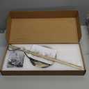 EDISHINE Upgraded LED Table Lamp, Stepless Dimmable Bedside Lamp with 3 Color Temperature, Modern Nightstand Lamp, Desk Lamps for Bedroom, Living Room, Corner, Gift, Metal Finish, Gold, 6W