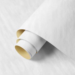 ReWallpaper 30in x 16.5ft White Peel and Stick Wallpaper Removable Velvet Flocked Contact Paper Self Adhesive Soft Textured Fabric Wall Paper Roll for Living Room Accent Wall Wedding Party Home Decor