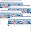 2 x Pack of 4 Party Tablecloth Cartoon 70x42 Inch Birthday Cartoon Table Cloth 70" x 42" Baby Shower Decorations for Birthday Tablecovers for Celebration Table Cover Party Supplies Decorations