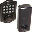 Honeywell Safes & Door Locks - Keyless Entry Door Lock with Smart Electronic Keypad Deadbolt - Easy Installation & 50 Different Pin Codes - Auto Lock - Oil Rubbed Bronze - 2.9 x 2 x 6.2 in - 8712409