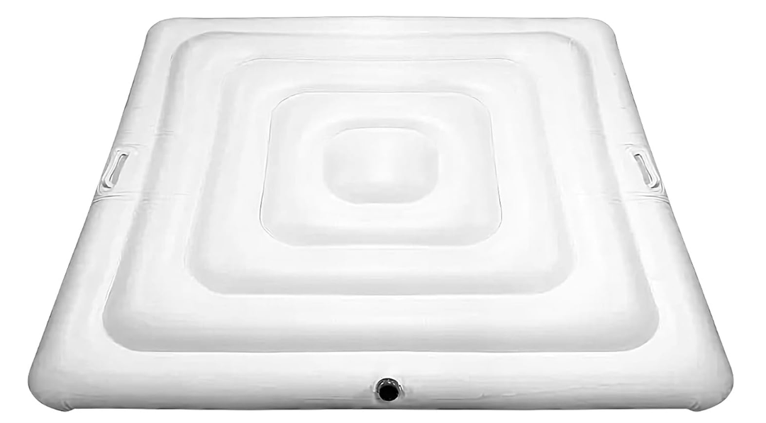 Square Hot Tub Cover - Insulated Foldable Inflatable Lid | Energy Efficient Hot Tub Cover With UV Protection, Waterproof And Durable Design For Home Use, Protects Tub From Debris Saves Heat Year-round
