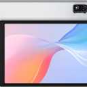 10 Inch Tablet, Android OS with 2GB RAM 32GB Storage, Quad-Core Processor, 6000mAh Battery, 10.1" HD IPS Display, Wi-Fi 6, Dual Camera, Silver