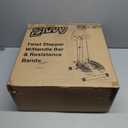 Stepper Machine with Resistance Bands, Mini Stepper with 300LBS Weight Capacity, Twist Stepper for Full Body Workout, Adjustable Step Height, Smooth and Quiet, Step Machine for Men Women