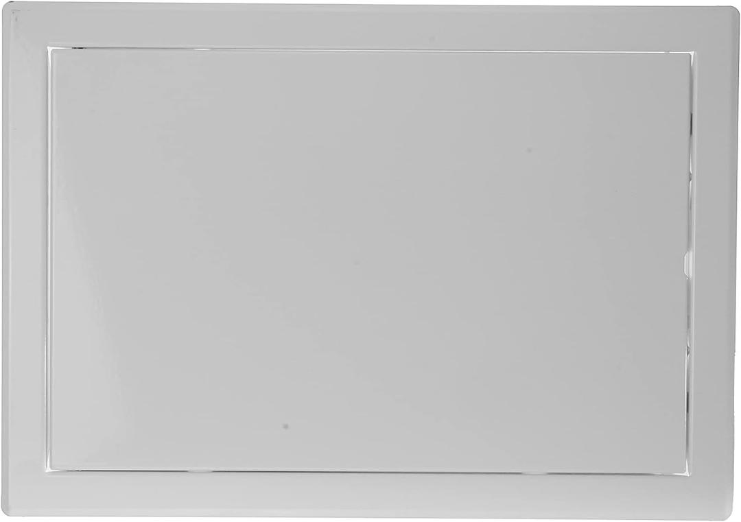 Vent Systems 12" x 8" Inch White Galvanized Steel Access Panel Durable Access Door for Drywall, Wall or Ceiling Easy Service Panel for Plumbing, Electrical, HVAC, and Maintenance Openings