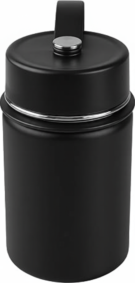 Tahoe Trails 12 oz Double Wall Vacuum Insulated Stainless Steel Water Bottle, Black