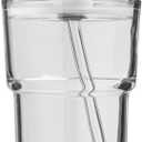 13OZ/400ML Ice Coffee Glass Tumbler with Straw and Lid Sealed Carry On, Thick Wall Water Glass Cup Mug Tea Clear