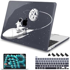 Mektron Case for MacBook Pro 16 Inch A2141 Cover 2019 Release 16" with Liquid Retina Display/Touch ID, Plastic Hard Shell with Keyboard Skin & Screen Protector & Dust Plug, Spaceman