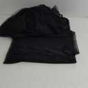 Black Chiffon Fabric by The Yard Halloween Wedding Arch Draping Fabric Sheer Material for Party Backdrop Arch Ceiling Decor   120x420