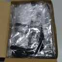 Hoolerry 8 Pcs Square Salon Chair Covers - Clear Plastic, 19.7 Inch for Standard Salon & Office Chairs(Black Edge)