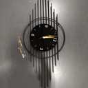Wall Clock,Decorative Wall Clocks with Silent Quality Quartz Clock Battery Operated,Large Wall Clock for Living Room,Kitchen,Home,Bathroom,Bedroom Wall Decor,11.8x29.5inch,Black