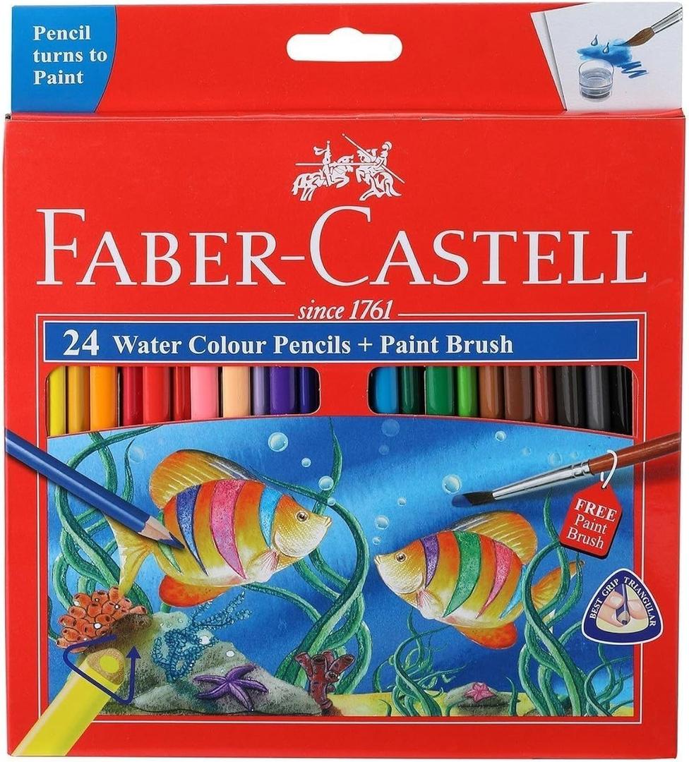 Faber-Castell Watercolor Pencils (24 color) Premium Quality Art Supplies Originals