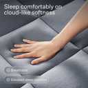 Niagara Sleep Solution Ultra Soft California King Size Mattress Topper - Viscose Made from Bamboo Pillow Top Mattress Pad for Back Pain Relief - Naturally Cooling for Hot Sleepers, Gray