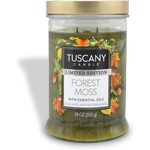 Tuscany Candle Forest Moss: Eucalyptus & Musk Scented Fall Candle, 18 oz