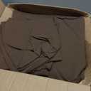 MooMee Bedding Duvet Cover Set 100% Washed Cotton Linen Like Textured Breathable Durable Soft Comfy (Solid Cocoa Brown, Cal King 104"x98")
