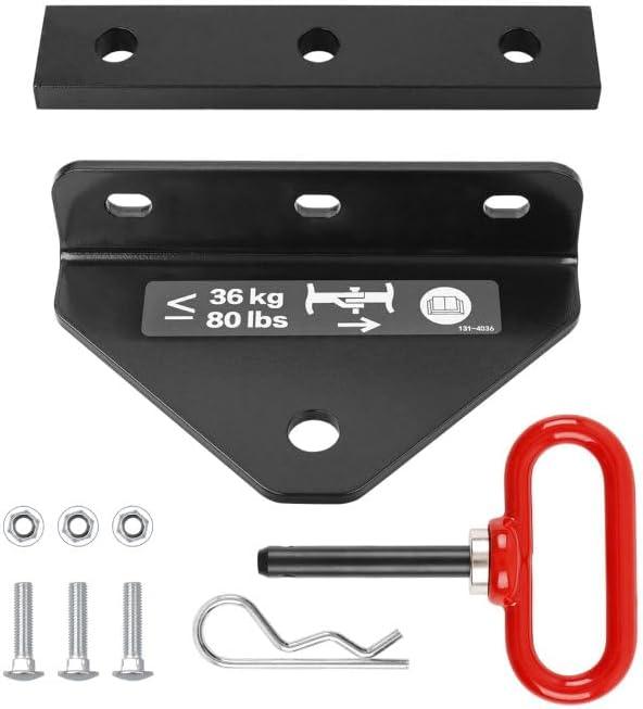 Hitch Kit Compatible with Exmark Toro Zero Turn Hitches, Lawn Mower Trailers Hitch Parts Replace# 109-9487 (Black)